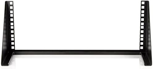 StarTech.com 4U Wall Mount Patch Panel Bracket - 19 inch Steel Vertical Mounting Rack for Network and Data Equipment, TAA (RK419WALLV)