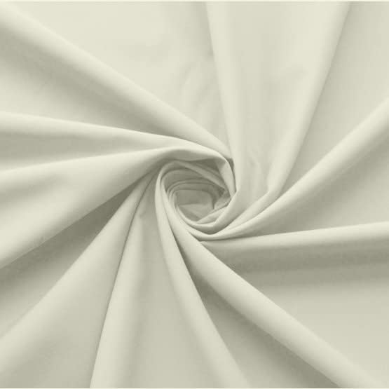 Ruffled Bed Skirt with Split Corners-Dust Ruffle - 15" Drop 100% Microfiber Soft,Sheen & Luxurious Look - Bed Skirts (Ivory -King)