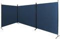Steel-AID Triple-Panel Privacy Room Divider – Folding Partition Privacy Screen for Office, Classroom, Dorm Room, Kids Room, Studio, Conference - 216" x 72" - Easy to Assemble, Freestanding & Foldable