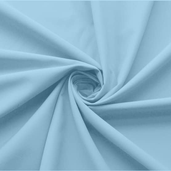 Ruffled Bed Skirt with Split Corners-Dust Ruffle - 16" Drop 100% Microfiber Soft,Sheen & Luxurious Look - Bed Skirts (Light Blue -Full)