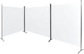 Steel-AID Triple-Panel Privacy Room Divider – Folding Partition Privacy Screen for Office, Classroom, Dorm Room, Kids Room, Studio, Conference - 216" x 72" - Easy to Assemble, Freestanding & Foldable