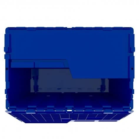 Unknown Plastic Modern Lidded Home Storage Bins - 6 Pack Heavy Duty 8.5 Gallon Size - 21.5 Inch L x 15 Inch W x 9 Inch H