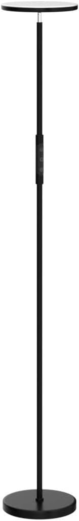 Floor Lamp, Upgraded 40W 4000LM Super Bright Torchiere LED Floor Lamps for Living Room, Stepless Dimmable Color Temperature 2700K-6500K with Remote & Touch Control, Standing Light for Bedroom Office