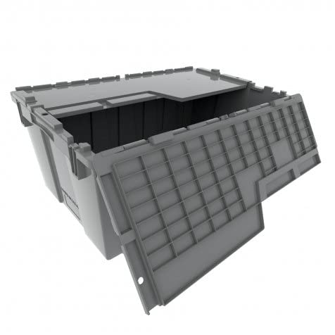 Unknown Plastic Modern Lidded Home Storage Bins - 6 Pack Heavy Duty 8.5 Gallon Size - 21.5 Inch L x 15 Inch W x 9 Inch H