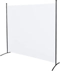 Steel-AID Single-Panel Privacy Room Divider – Folding Partition Privacy Screen for Office, Classroom, Dorm Room, Kids Room, Studio, Conference - 71" x 72" - Easy to Assemble, Freestanding & Foldable