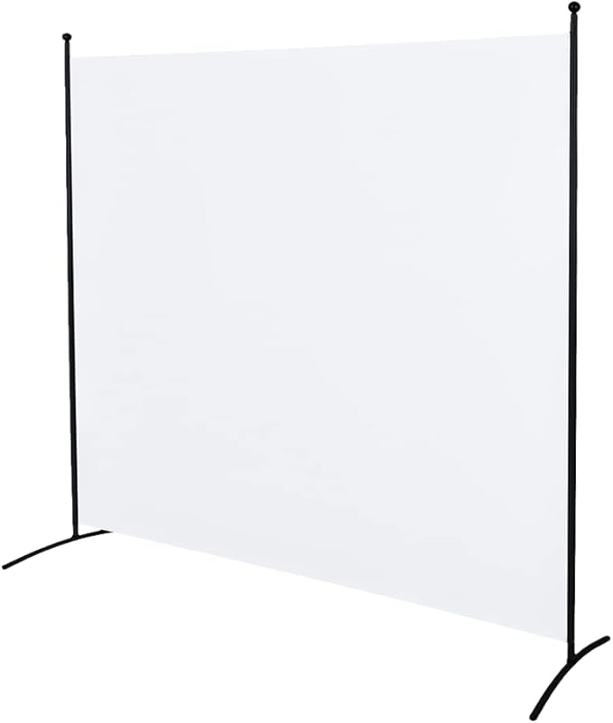 Steel-AID Single-Panel Privacy Room Divider – Folding Partition Privacy Screen for Office, Classroom, Dorm Room, Kids Room, Studio, Conference - 71" x 72" - Easy to Assemble, Freestanding & Foldable