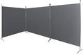 Steel-AID Triple-Panel Privacy Room Divider – Folding Partition Privacy Screen for Office, Classroom, Dorm Room, Kids Room, Studio, Conference - 216" x 72" - Easy to Assemble, Freestanding & Foldable