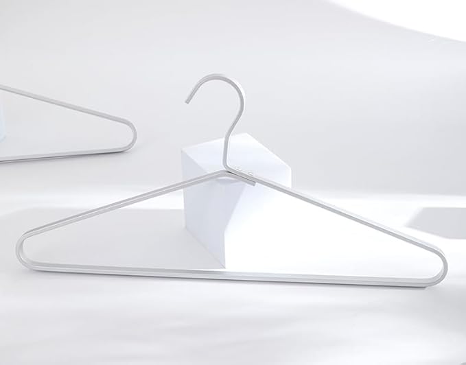Premium Matte Silvery Aluminum Coat Hangers 90 Piece Set, 16.5” Extra Smooth & Durable Metal Shirt Dress Hanger,Aluminum Alloy Hanger,Clothing Support,Clothing Hang