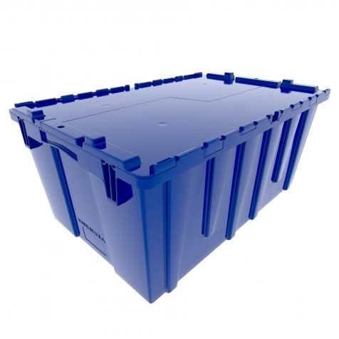 Unknown Plastic Modern Lidded Home Storage Bins - 6 Pack Heavy Duty 8.5 Gallon Size - 21.5 Inch L x 15 Inch W x 9 Inch H