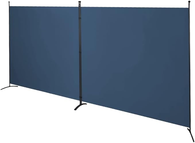 SteelAid Room Divider (Double Panel) – Folding Partition Privacy Screen for Office, Classroom, Dorm Room, Kids Room, Studio, Conference - 142" x 72" - Easy to Assemble, Freestanding & Foldable