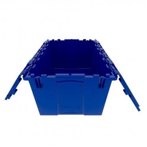 Unknown Plastic Modern Lidded Home Storage Bins - 6 Pack Heavy Duty 8.5 Gallon Size - 21.5 Inch L x 15 Inch W x 9 Inch H
