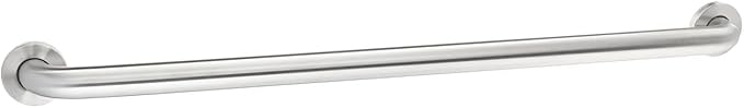 Amazon Basics Bathroom Handicap Safety Grab Bar, 36 Inch Length, 1.5 Inch Diameter, Holds up to 500LBs, ADA Compliant, Stainless Steel
