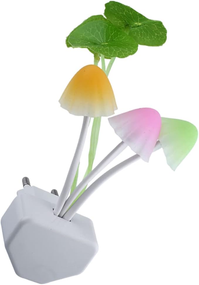 NIDONE Mushroom Night Light Wall Lamps Sensor Led Night Light Color Changing Plug-in LED Mushroom Dream Bed Lamp