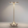 Rechargeable Cordless Table Lamp,Portable Outdoor Battery Operated LED Table Light Touch Control 3 Color Dimmable for Bedroom, Patio, Cofee,Dining Home,Restaurant&Living Room-Silver