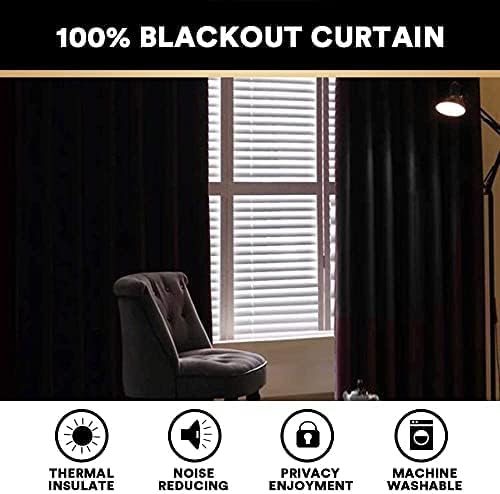 PrinceDeco Blackout Curtains 84 Inches Long Faux Linen Look Curtains for Sliding Glass Doors Room Divider Curtain for Living Room Thermal Insulated Linen with White Backing,W100 X L84 Inch, Natural