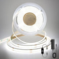 COB LED Strip,LED Strip Lights 3M/9.84ft,Touch Dimmable LED Strips,CRI90+,6000K Natural White cob led,1600LEDs,24V LED Tape Lights,Indoor for Bedroom, Kitchen, TV, Mirror,Cabinet