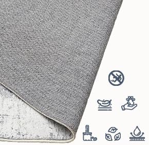 Area Rug 8×10, Large Vintage Boho Rug,Ultra-Soft Low Pile, Washable, Non Slip,Stain Resistant, Printed Carpet for Living Room Bedrooms Playroom Office Kitchen, Gold/Grey