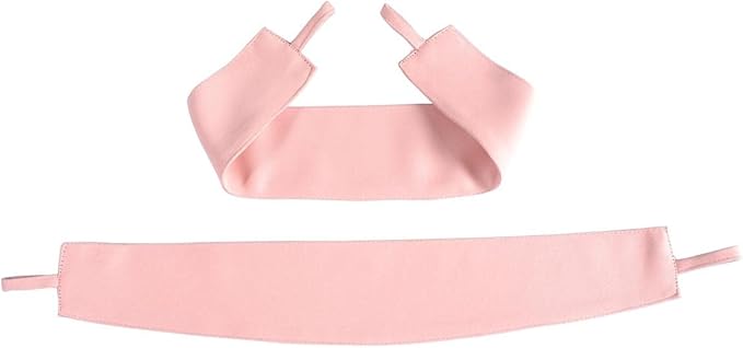 MIUCO 1 Pair Thermal Insulated Grommet 52-Inch-by-63-Inch Blackout Window Curtain Panels with 2 Tie Backs, Pink