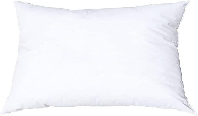 Pillowflex Synthetic Down Pillow Insert - 12x30 Down Alternative Pillow, Ultra Soft, Large Rectangle Body Sleeping Pillow, Lumbar, Long, Back - 1 Decorative Pillow Form