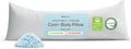 Coop Home Goods Cool+ Adjustable Cooling Body Pillow, 18x52, Cooling Gel Memory Foam & Microfiber, Side Sleeper & Pregnancy Pillow with Cool-to-The-Touch Washable Cover, Breathable Full Body Support