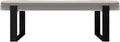 VANT Upholstered Bed Bench - Metallic Neutral Champagne - Matte Black - Contemporary Modern, Bedroom Bench Seat, Hallway, or Entryway