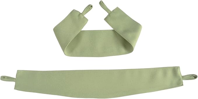 MIUCO 1 Pair Thermal Insulated Grommet 52-Inch-by-84-Inch Blackout Window Curtain Panels with 2 Tie Backs, Sage