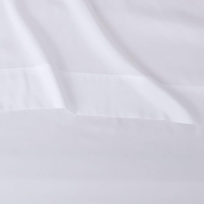 Amazon Basics Lightweight Super Soft Easy Care Wrinkle Free Microfiber 3 Piece Bed Sheet Set with 14-Inch Deep Pockets, Twin, Bright White, Solid, Kids, Men & Women Bedding