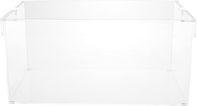 OnDisplay Luxury Acrylic Shoe Box - Clear Lucite Shoebox with Lid (Large/Men's)