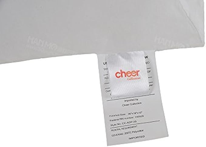 Cheer Collection Ultra Plush and Comfortable Wedge Pillow for Sitting Up in Bed or Sleep Elevation * New and Improved with Etrxa Filling *