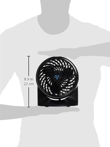 Vornado Small Room Fan | 2 Speed Settings | Adjustable Tilt Head | Air Circulator | Black | Pack of 4