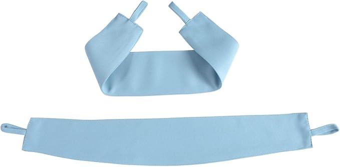 MIUCO 1 Pair Thermal Insulated Grommet 52-Inch-by-84-Inch Blackout Window Curtain Panels with 2 Tie Backs, Sky Blue