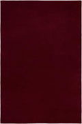 Hand-Tufted Wool Round Area Rug – Soft Premium Wool Carpet for Living Room, Bedroom & Home Décor – 5X5 ft| Deep Wine – Durable, Non-Slip Backing, Handcrafted Rug