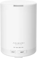 ASAKUKI Essential Oil Diffuser, 5-in-1 Quiet Humidifier, Home Fragrance Aroma Diffuser with 7 LED Color Changing Light and Auto-Off Switch (Pure White)