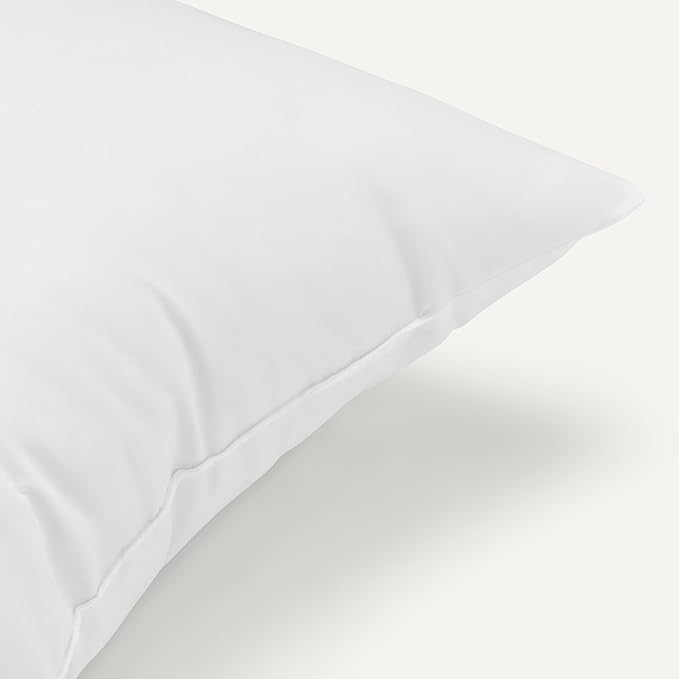 Amazon Basics Square Hypoallergenic Pillow Insert, Sofa Bed Couch Decorative Stuffer, 18", 2 Pack