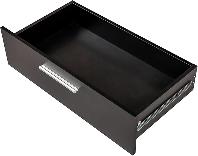Karl home 6 Drawer Dresser, Wood Black Vanity Drawer Cabinet, Bedroom Storage Cabinet TV Stand, Large Dresser Storage Chest with Deep Drawers, Bedroom Furniture, 47.2×27.6×15.7 inches