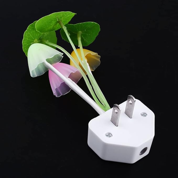 NIDONE Mushroom Night Light Wall Lamps Sensor Led Night Light Color Changing Plug-in LED Mushroom Dream Bed Lamp
