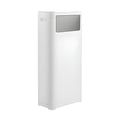 WanWanKa Bathroom Trash Can with Lid,Slim 6 Gallon Commercial Lagre Trash Bin, Tall Skinny Waste Bin with Press Top Lid, Narrow Garbage can for Kitchen,Living Room,Ofice,Laundary Room,Bedroom White