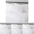 Amazon Basics Lightweight Super Soft Easy Care Dorm-Friendly, Microfiber 3 Piece Bed Sheet Set with 14-Inch Deep Pockets, Twin XL, Bright White, Solid (Pack of 4)