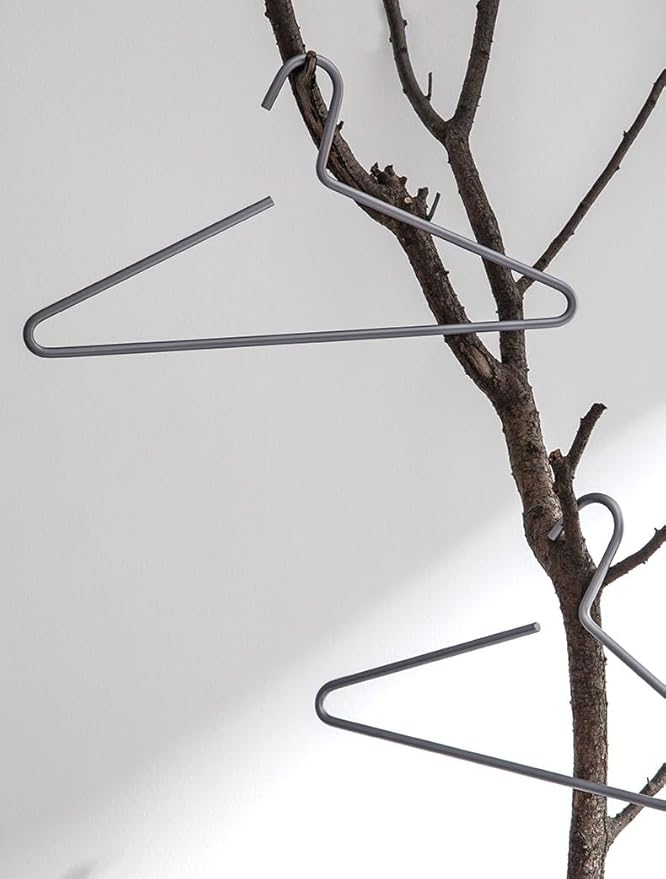 Premium Matte Titanium Gray Aluminum Coat Hangers 100 Piece Set, 16.5” Extra Smooth & Durable Metal Shirt Dress Hanger,Aluminum Alloy Hanger,Clothing Support,Clothing Hang