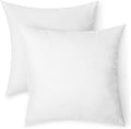 Amazon Basics Square Hypoallergenic Pillow Insert, Sofa Bed Couch Decorative Stuffer, 18", 2 Pack