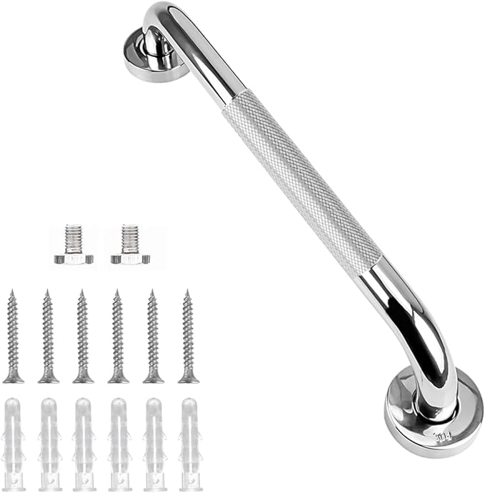 supregear Grab Bars for Bathtubs and Showers, Anti Slip Bathroom Grab Bars for Seniors, 304 Stainless Steel Safety Shower Handle, Toilet Handicap Elderly Assist Bathroom Wall Handle, 14 inch