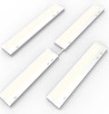 12 Inch Under Cabinet Lighting Plug in, 7W 120V 3 Color 3000K/4000K/5000K, 3 Brightness, Super Bright, Ultra Thin Under Counter Lights for Kitchen, Linkable LED Cabinet Light, White 4Pack