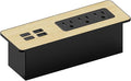 Kable Kontrol Recessed Power Strip Kit with Fast Charging 2 PD65W USB-C Ports, 2 USB-A ports, 3 Power Desk Outlets, Replaceable Wooden Finish Panel Plate Flush Mount Furniture Charging Station Grommet