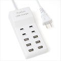 Puikfyni Portable USB C Charging Station,4 -C- Ports, USB Charging hub 10-Ports/USB c Charger Block for Multiple Devices Phones Tablet Smartwatch Headphones Speakers (USB-4C+6A)