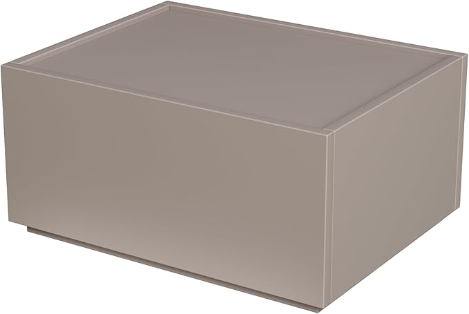 Modern Nightstand Stackable Storage Drawers, Modular Bedroom Furniture Set - Storage Cabinet, Bedside Table, Sofa End Table for Bedroom Living Room Hallway Entryway Champagne Small
