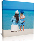 TreeDeal Create Personalized Wall Art with Your Photo On Canvas - Custom Canvas Prints for Kids Aging, Pet/Animal, Wedding, Family - Personalized Canvas Pictures for Wall to Print Framed(24" x 24")
