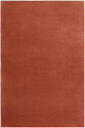 Hand-Tufted Wool Runner Area Rug – Soft Premium Wool Carpet for Living Room, Bedroom & Home Décor – 3X11 ft| Brick Red – Durable, Non-Slip Backing, Handcrafted Rug