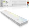 ASD 12 Inch LED Under Cabinet Lighting Plug in or Hardwired, High/Low/Off Switch, 5W 120V 3 CCT 2700K/3000K/4000K CRI90+, Triac Dimmable Linkable Under Counter Lights for Kitchen, ETL Listed, White