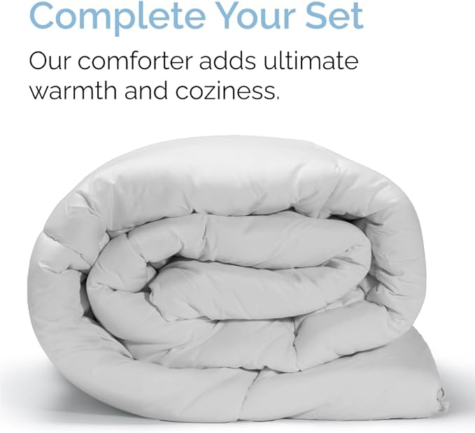 Queen 6 Piece Sheet Set - Cooling, Comfy & Breathable - Hotel Luxury Bedding, Includes Fitted Sheet for Women, Men, Kids & Teens - 1 Flat, 1 Fitted Sheet, 4 Pillowcases with Deep Pockets - Light Grey