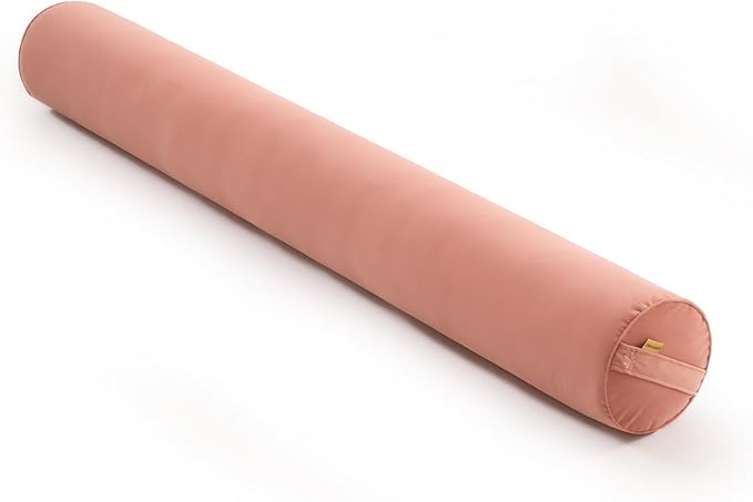 Body Pillow for Adults – Long Bolster Pillow for Bed, Round Cuddle Pillow, Full Support for Side Sleepers,59 x 7.87 Inches,Blush Pink
